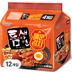 틈새 라면 매운김치 120g, 12개입