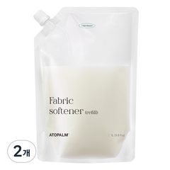 아토팜 섬유유연제 튤립블라썸 리필, 1000ml, 2개