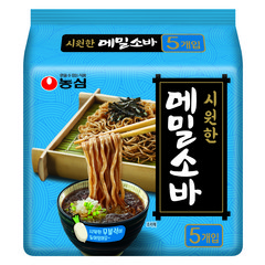 농심 메밀소바, 127g, 40개