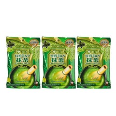 UHA 미카쿠도 토쿠노 밀크 말차 캔디, 81g, 3개