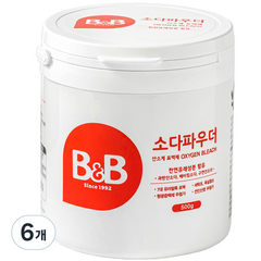 비앤비 유아용 소다 파우더, 500g, 6개