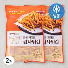 곰곰 케이준 감자튀김(냉동), 650g, 2개