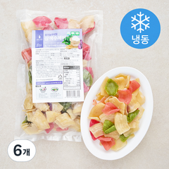 네니아 유기가공식품 인증 우리밀 삼색수제비 (냉동), 6개, 500g
