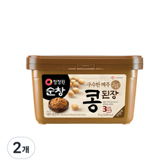 청정원순창 구수한 메주 콩된장, 2kg, 2개