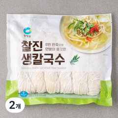 찰진생칼국수, 1kg, 2개