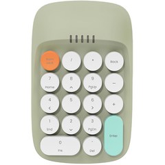엑토 무선 비동기식 노트북 숫자 키패드, 올리브그린, ANBK-01