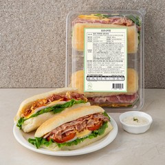조르니키친 BLTC 치아바타 샌드위치 2개입, 480g, 1개