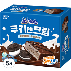 해태제과 오예스 쿠키앤크림, 360g, 5개