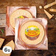 프리코 스모크 디스크 치즈, 100g, 6입