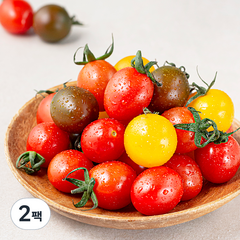 해맑은들녘 GAP 인증 칵테일 토마토, 1kg, 2팩