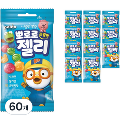 팔도 뽀로로 과일맛 젤리, 53g, 60개