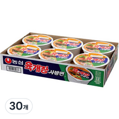 농심 육개장 사발면 86g, 30개