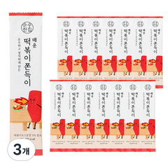 순수한집 매운 떡볶이 쫀득이 15p, 375g, 3개