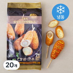 잇퀄리티 고품격 임실치즈 반반 핫도그 (냉동), 90g, 20개