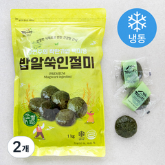 떡미당 밥알쑥 인절미 (냉동), 1kg, 2개