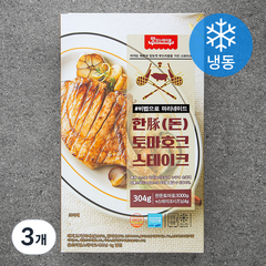 맛있는테이블 한돈 토마호크 스테이크 300g + 시즈닝 4g (냉동, 304g, 3개