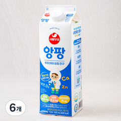서울우유 앙팡우유, 1000ml, 6개