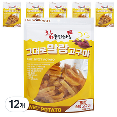 참좋은간식 그대로 말랑 스틱 고구마 건조간식 250g, 고구마맛, 12개