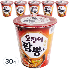 농심 오징어짬뽕 컵 67g, 30개