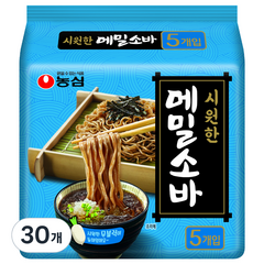 농심 메밀소바, 127g, 30개