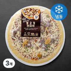 푸딩팩토리 불고기 씬피자 (냉동), 430g, 3개