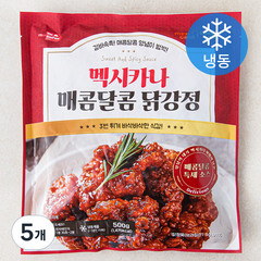 멕시카나 매콤달콤 닭강정 (냉동), 500g, 5개