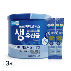 서울약사신협 프로바이오틱스 생유산균 100포, 250g, 3개