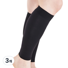 리비스타 의료용 종아리 압박 밴드 블랙, 3개, 종아리/무릎형
