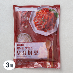 반찬단지 오징어젓, 1kg, 3개