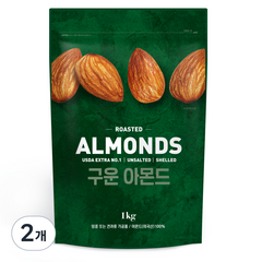 구운 아몬드, 1kg, 2개