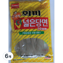 화미 중국식 더 넓은 당면 20mm, 300g, 6개