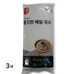 이츠웰 쫄깃한 메밀 국수 건면, 1kg, 3개