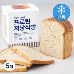 키토라푸드 키토라프레시 프로틴 저당식빵 (냉동), 350g, 5개