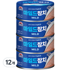 사조 마일드참치 안심따개, 135g, 12개