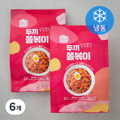 밀&쿡 두끼 쫄볶이 (냉동), 490g, 6개