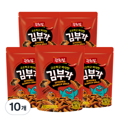 광천김 고소하고 바삭한 김부각 매콤달콤맛, 50g, 10개