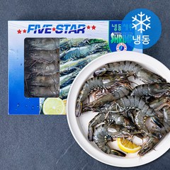 FIVESTAR 말레이시아산 블랙타이거 얼룩 새우 (냉동), 500g(15미), 1개