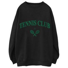 워너비 테니스 클럽 루즈핏 특양면 맨투맨