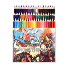 컬러링 드로잉 유성 색연필, 72색, 1세트