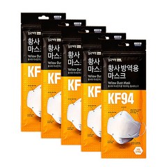 동국제약 황사방역용 마스크 대형 KF94, 3개입, 5개, 화이트