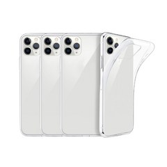 idear Cover 아이폰 12 울트라씬 투명 젤리 휴대폰 케이스 4p