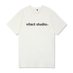 빌락트 남녀공용 스튜디오 베이직로고 반팔 티셔츠