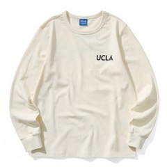 UCLA 로고 라운드넥 긴팔 티셔츠