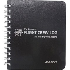 ASA 비행 승무원 로그 북 Black Flight Crew Log book