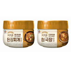 cj제일제당 다담된장찌개전용530gx1개+다담 청국장찌개530gx1개, 1세트