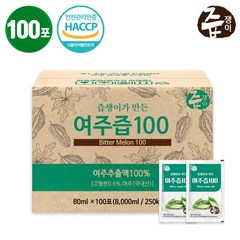 즙쟁이 여주즙 100p, 1개, 8000ml