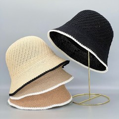 [랄라닷] 여성 니트 버킷햇 벙거지 여름 모자