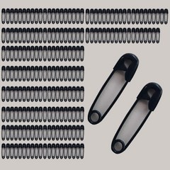 [어반하우스] 퀼팅용핀200p 1세트 시침용 2cm 옷핀 4가지색상, 블랙, 1개