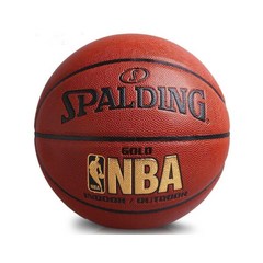 스팔딩 NBA 골드시리즈 농구공 실내외겸용 7호 게임볼 경기 시합 연습 전문용 무소음 농구, 농구 가방