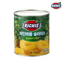 리치스 파인애플 슬라이스 3kg, 1개